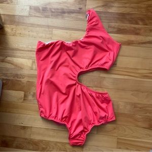 Rebdolls One Shoulder Honey Cut Out One Piece Swimsuit Asymmetrical Monokini 2X